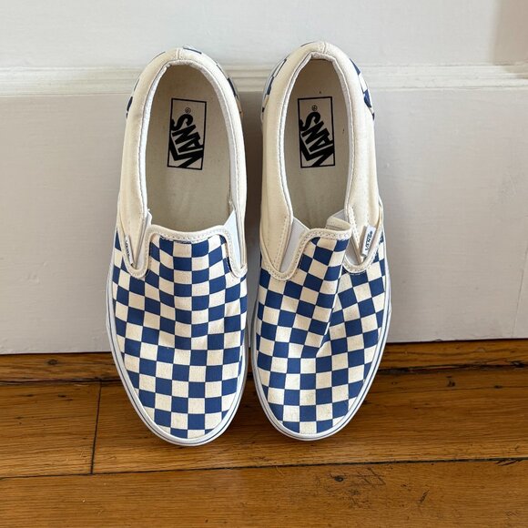 Vans Classic Slip-On Checkerboard Shoe | Mens Size 9 | WORN ONCE! - Picture 2 of 3